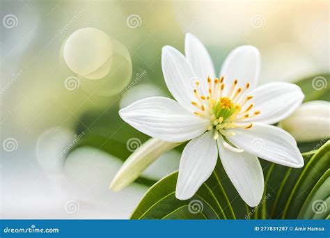 White Jasmine Flower Stock Illustration Illustration Of Beauty