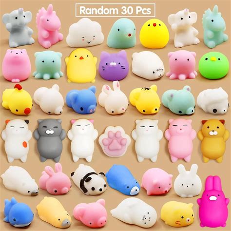 Mochi Squishy Brinquedos 30 Pçs Mini Squishy Party Favores Para Crianças Animais Squishies