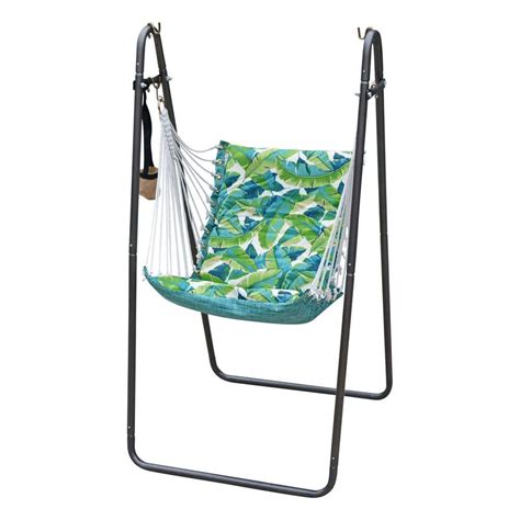 Algoma Soft Comfort Hammock Swing Chair With Stand Green 1525205206BR