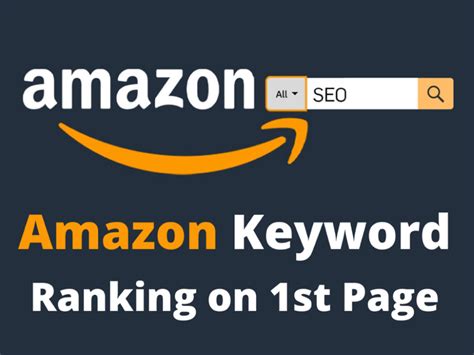 Rank Your Amazon Products On The St Page Keyword Ranking Upwork