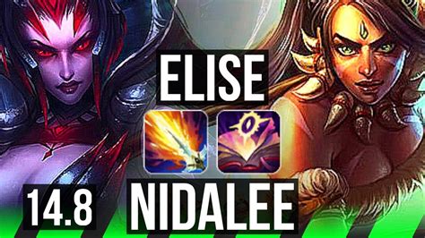 ELISE Vs NIDALEE JGL 8 1 12 Godlike Rank 10 Elise JP Master