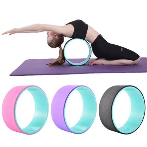 Yoga Wheel 12 TPE Yoga Pilates Circle Yoga Wheel Fitness Roller Back