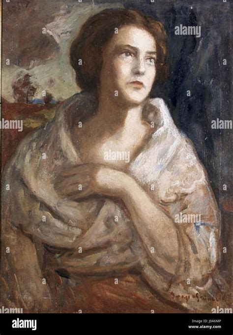 Iványi Portrait of artist s wife Stock Photo Alamy