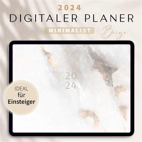 Digitaler Planer 2024 Deutsch GOODNOTES Kalender IPad Planner