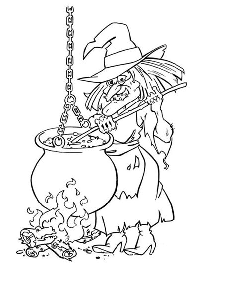 Free Printable Witch Coloring Pages For Kids