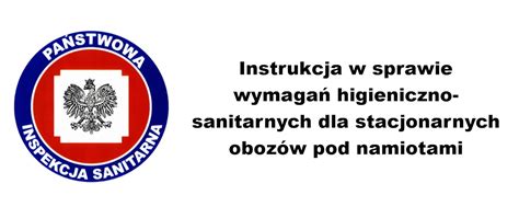 Instrukcja W Sprawie Wymaga Higieniczno Sanitarnych Dla Stacjonarnych