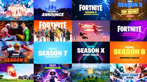 All Fortnite Season Story Trailers Season 1 Season 17 YouTube