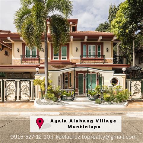 Below 300k Per Sqm House And Lot For Sale In Ayala Alabang Village