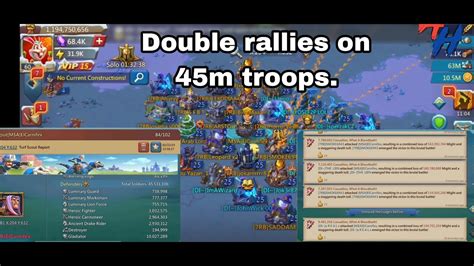 Lords Mobile 45m Troops Target War Rallies Rally Party