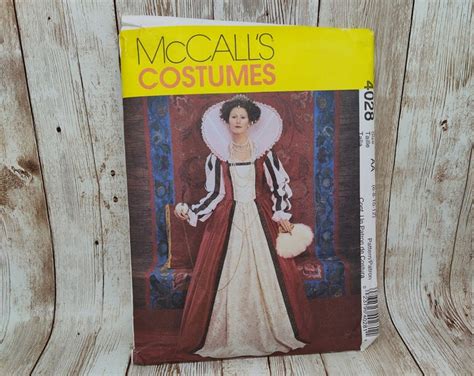 Mccalls Pattern 4028 Costume Collection Elizabethan Costume Etsy