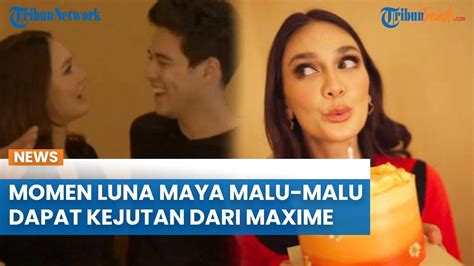 Momen Luna Maya MALU MALU Dapat Kejutan Ulang Tahun Ke 40 Dari Maxime