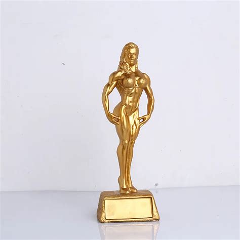 Female Bodybuilding Trophy Boxing Champion Female Model Medal Award