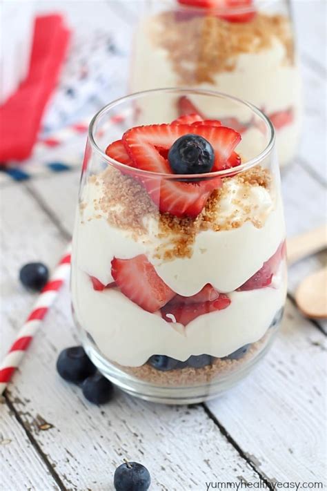 No Bake Cheesecake Parfaits Yummy Healthy Easy