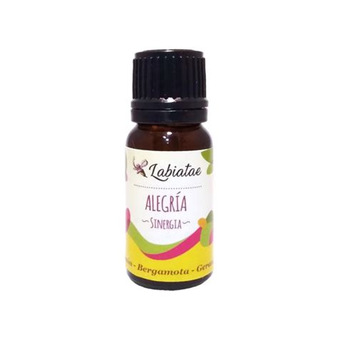 Mezcla aceites esenciales ecológicos ALEGRÍA 12 ml Labiatae BIOFERTA