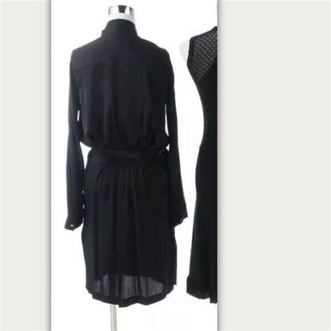 Diane Von Furstenberg Wrap Sheer Dress Silk Gem