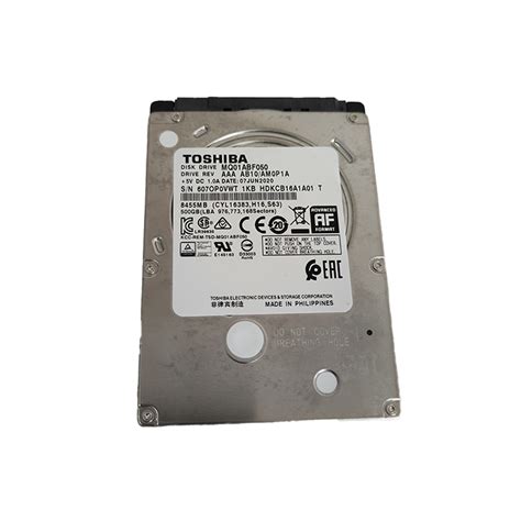 Toshiba 500GB Laptop Hard Drive Disk MQ01ABF050