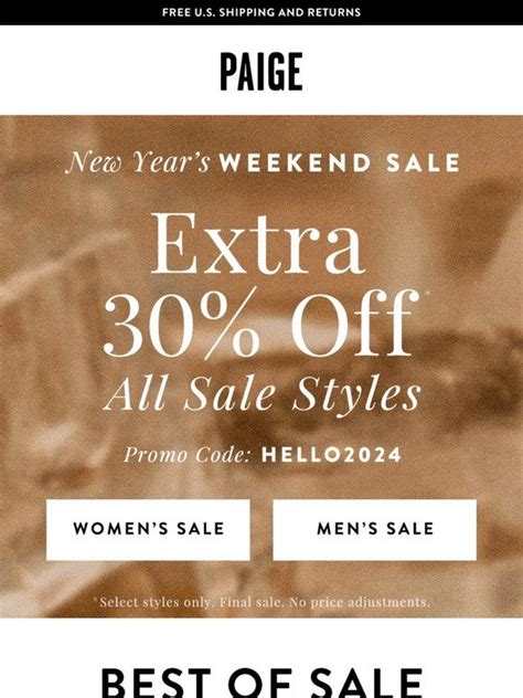 Paige Up To 50 Off Semi Annual Sale On Now Milled