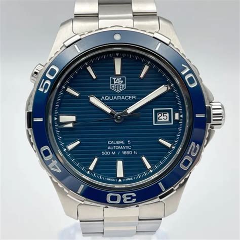 MONTRE POUR HOMME TAG Heuer Aquaracer Bleu 41 Mm Calibre 5 Automatique