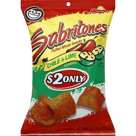 Sabritones Puffed Wheat Snacks, Chile & Lime Flavored | Northgate Market