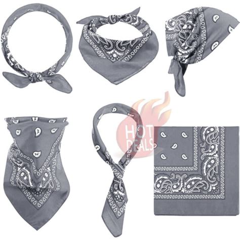 Bandana 100 Cotton Paisley Print Scarf Head Wrap Neck Headband For Men