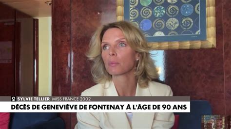 Sylvie Tellier sur le décès de Geneviève de Fontenay Cest une page