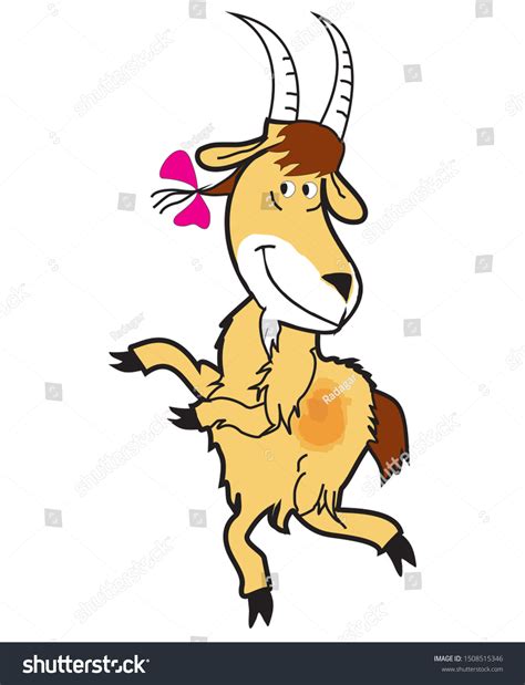 Dancing Goat Cartoon Style Stock Vector Royalty Free 1508515346