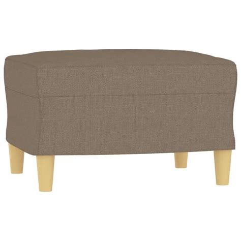 FAN Canapé à 3 places avec repose pieds Taupe 180 cm Tissu DX6168