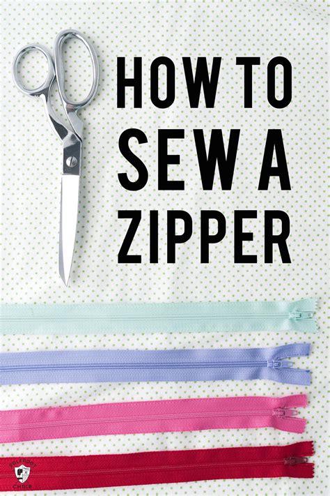 How To Sew A Zipper