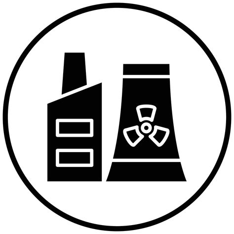 Nuclear Plant Icon Style Vector Art At Vecteezy