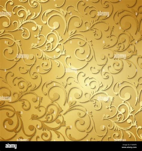 Luxury golden floral wallpaper Stock Vector Image & Art - Alamy