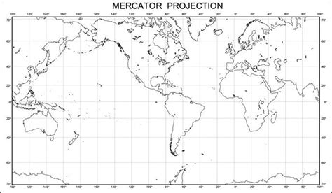 Mercator World Map With Latitude And Longitude Cornie Christean