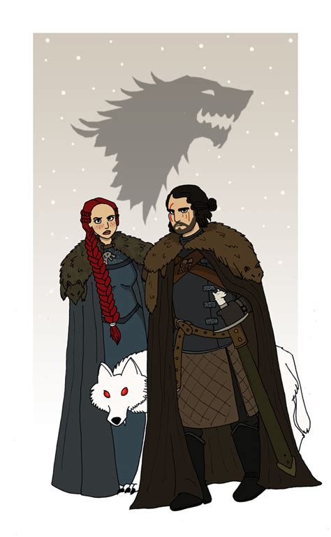 Jon And Sansa By Mechouille On Deviantart