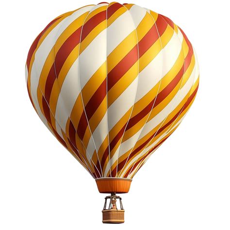 Colorful Hot Air Balloon Floating In The Sky PNG