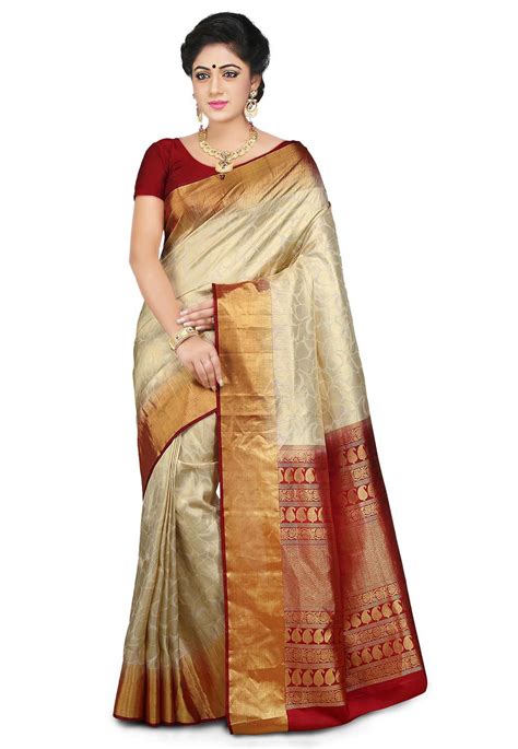 Buy Handloom Pure Uppada Silk Saree In Off White Online Item Code