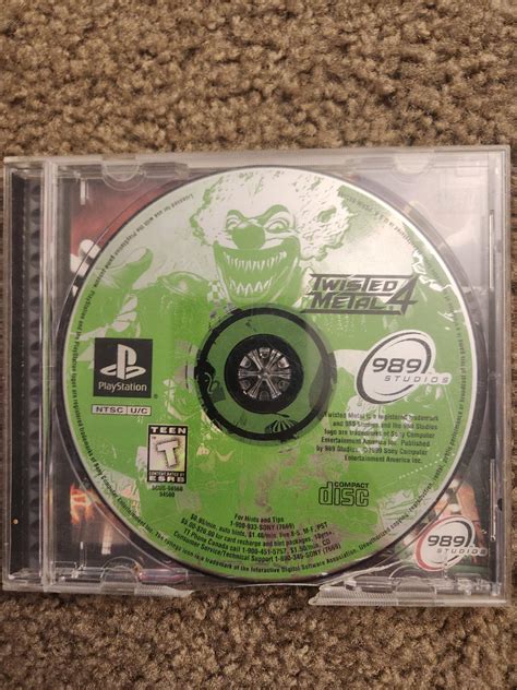 Twisted Metal 4 Item And Box Only Playstation