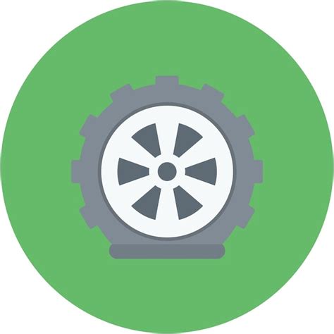 Premium Vector Flat Tire Flat Illustration