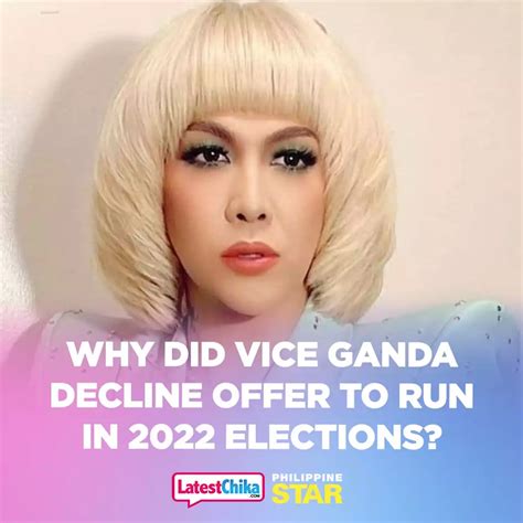 Why Did Vice Ganda Decline Offer To Run In 2022 Elections Latest