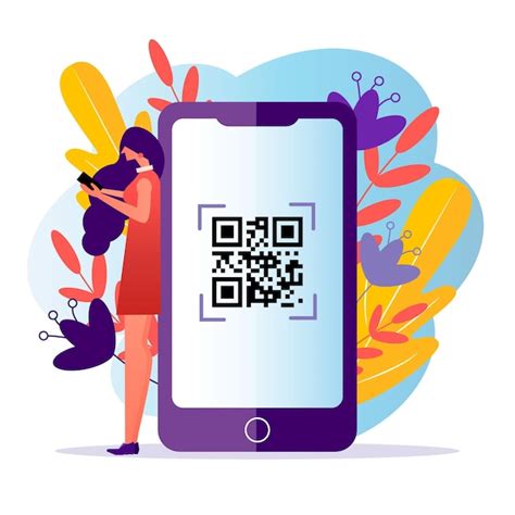 Escaneo de código qr Vector Gratis