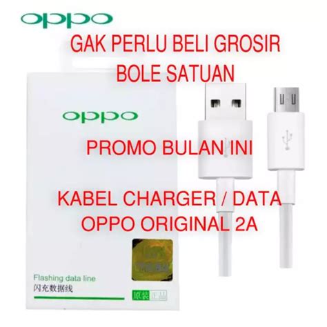 Jual Kabel Data Charger Oppo 2A Micro USB Original F1S F5 F7 F3 N3 F1