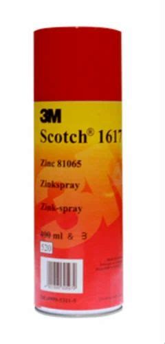 Liquid 3M Scotch 1617 Zinc Spray Cold Galvanising Paint Packaging