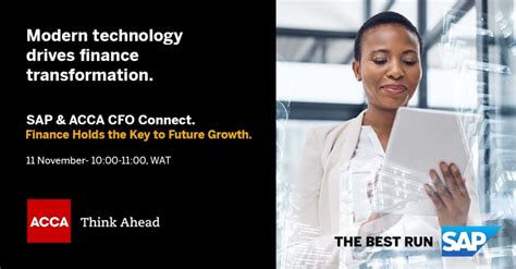 Sap And Acca Cfo Connect Finance Holds The Key To Future Growth Sap