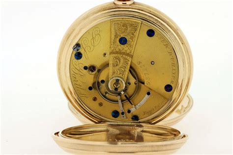 1876 American Watch Co Pocket Watch 14k Yellow Gold Timekeepersclayton