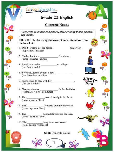 Grade 2 English Grammar Worksheets English Language Worksheets