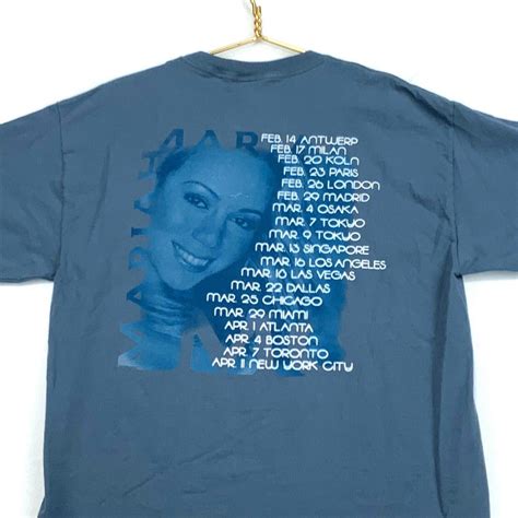 Vintage Mariah Carey Rainbow Tour Giant T Shirt Size Depop