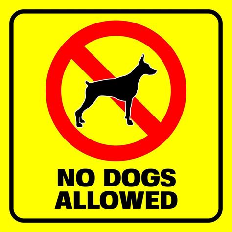 No Dogs Allowed Dog Prohibition Sign Vector Illustration 27880907