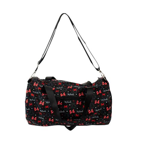 Bolsa Mala Viagem Academia Minnie Mouse Preta Disney Linda No Shoptime