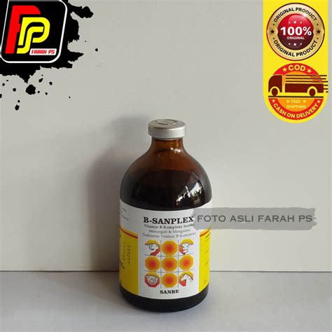 Jual B Sanplex Ml Vitamin B Kompleks Injeksi Shopee Indonesia