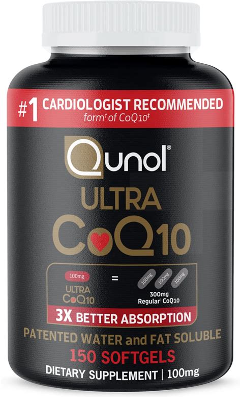 Amazon Qunol Ubiquinol Coq Mg Softgels Qunol Mega Ubiquinol