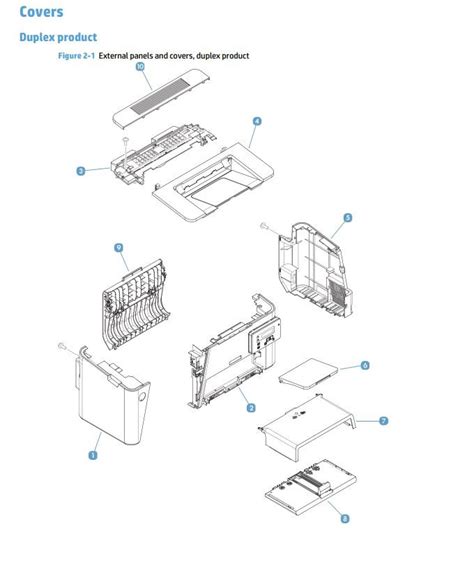 Hp M M Laser Printer Part Diagrams