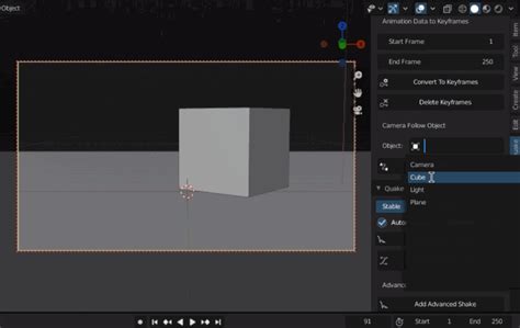 Blender Camera Track Object To